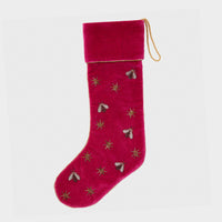 Sparkle Bee Stocking – Berry Pink