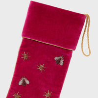 Sparkle Bee Stocking – Berry Pink