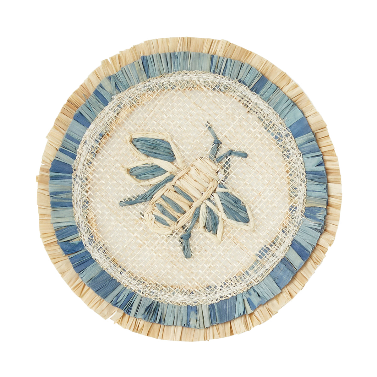 Bee Straw Coasters – Set of 4