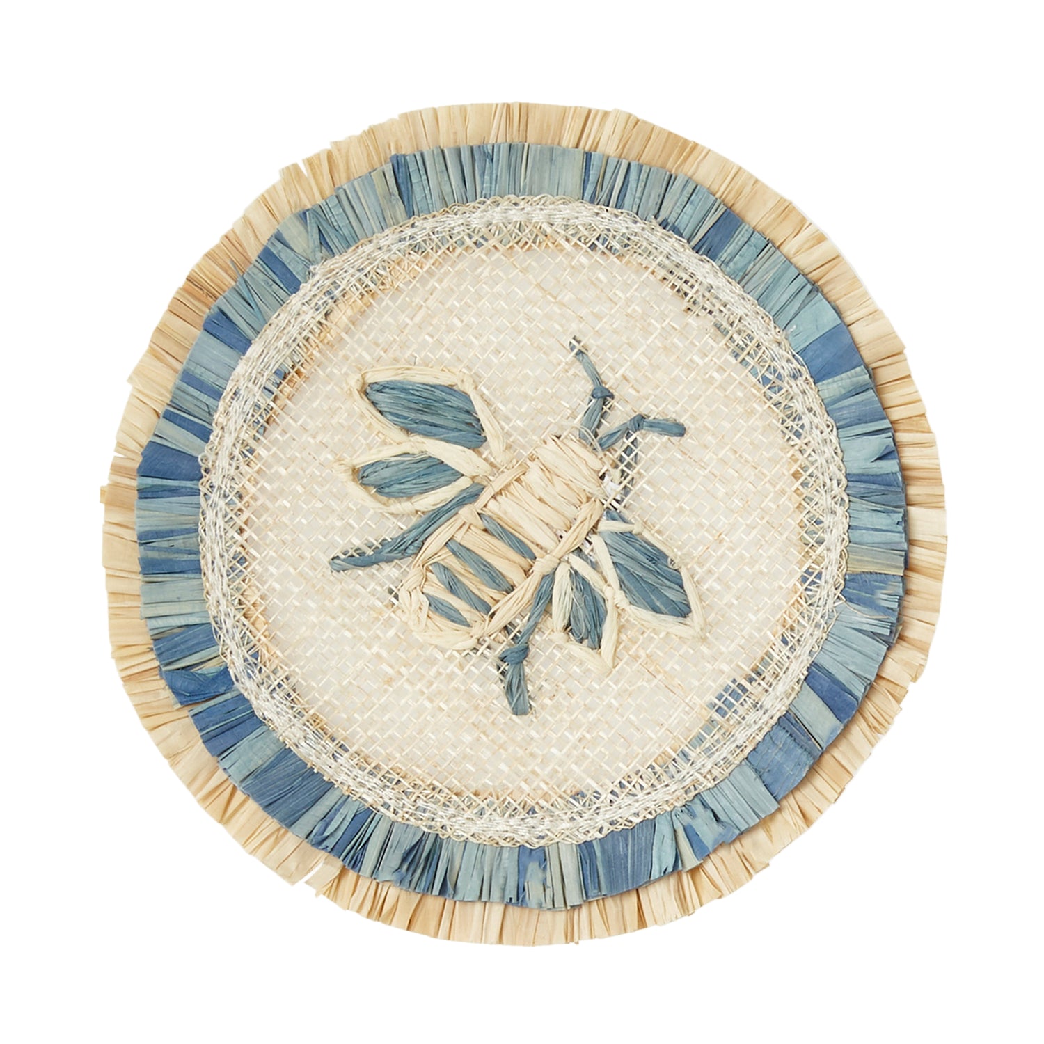 Bee Straw Coasters – Set of 4