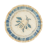 Bee Straw Coasters – Set of 4