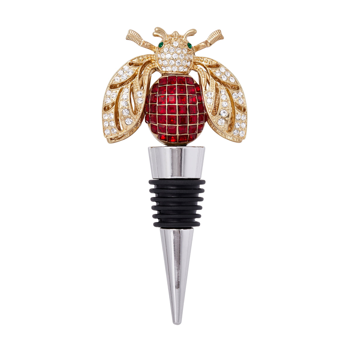 Sparkle Bee Wine Stopper – Ruby