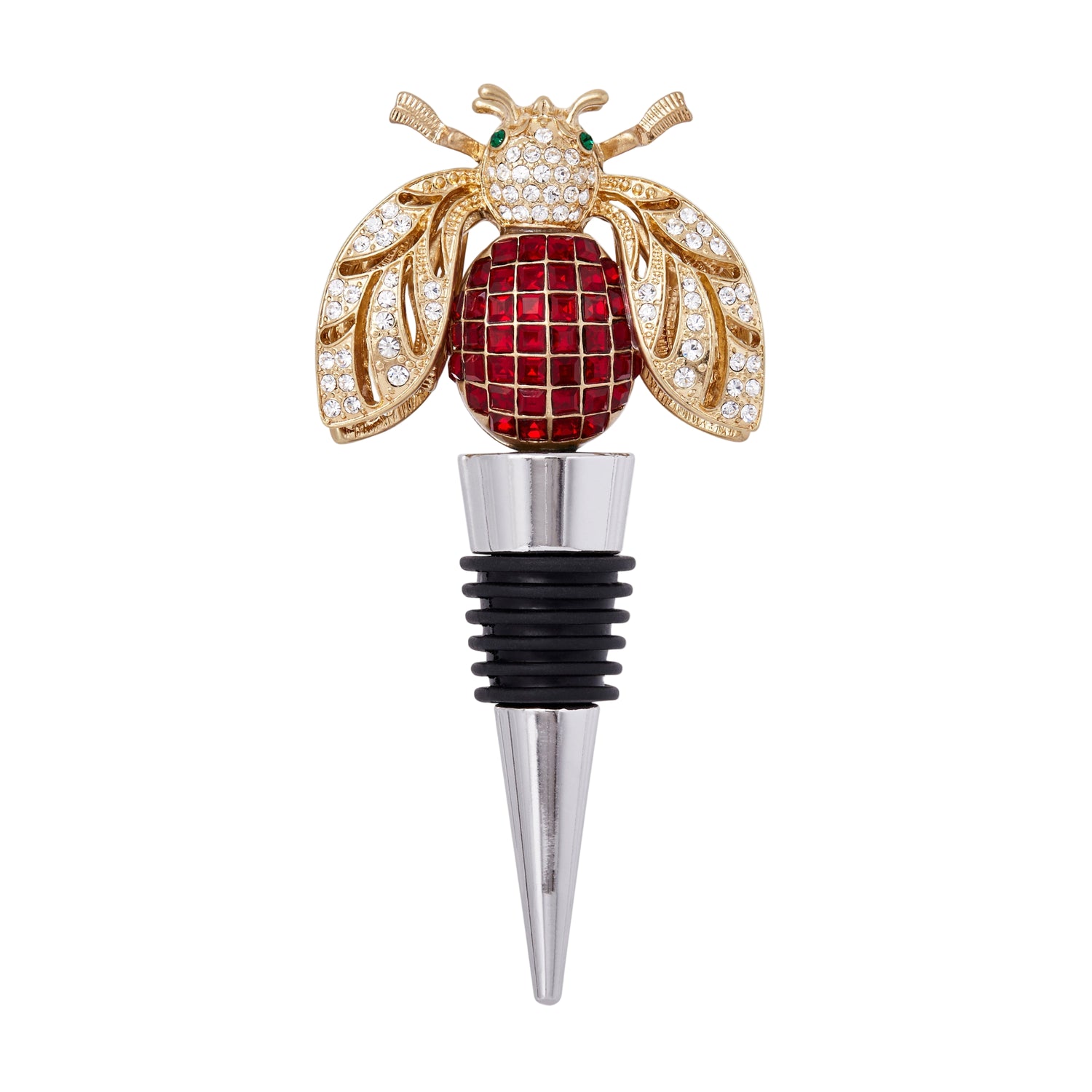 Sparkle Bee Wine Stopper – Ruby