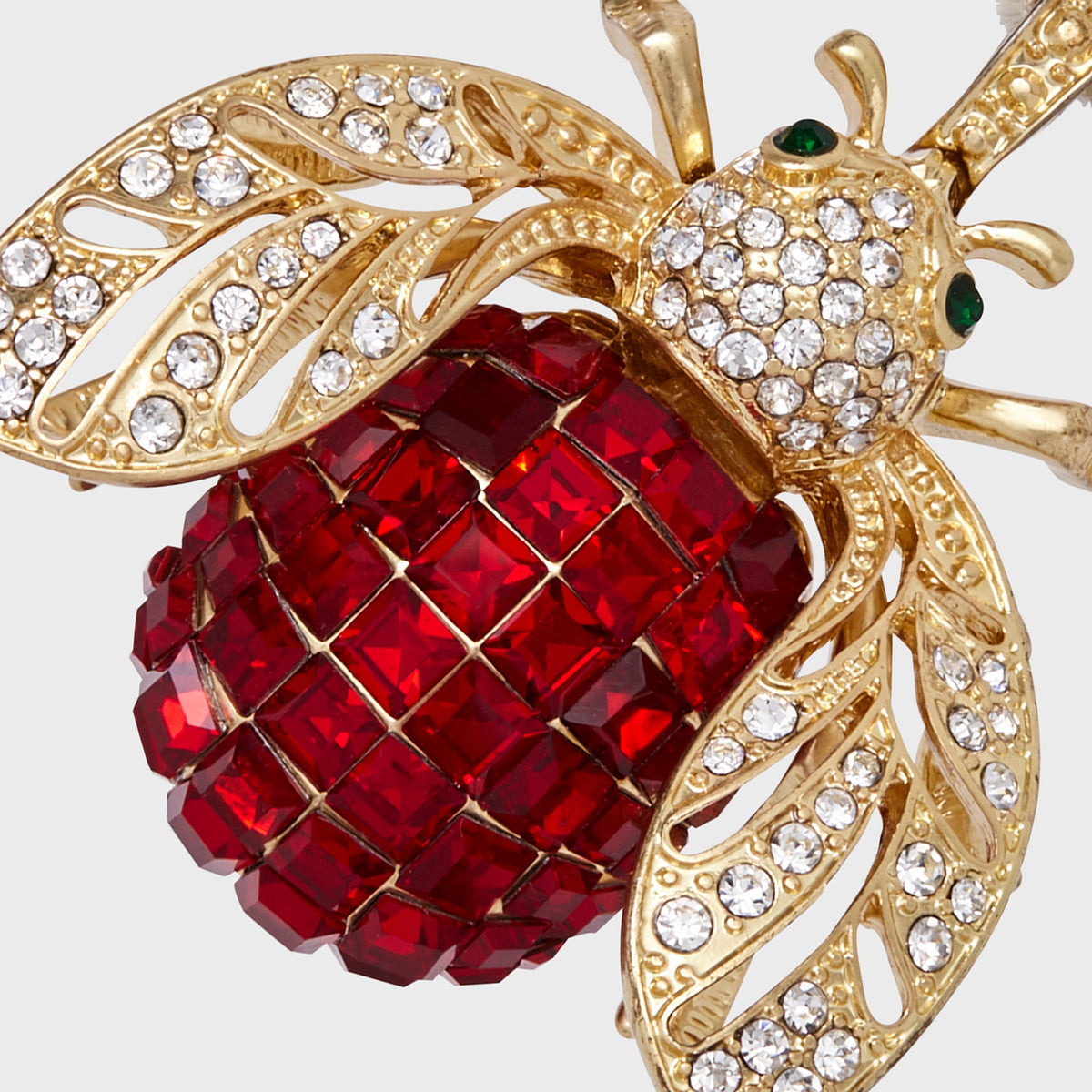 Sparkle Bee Ruby Hanging Ornament