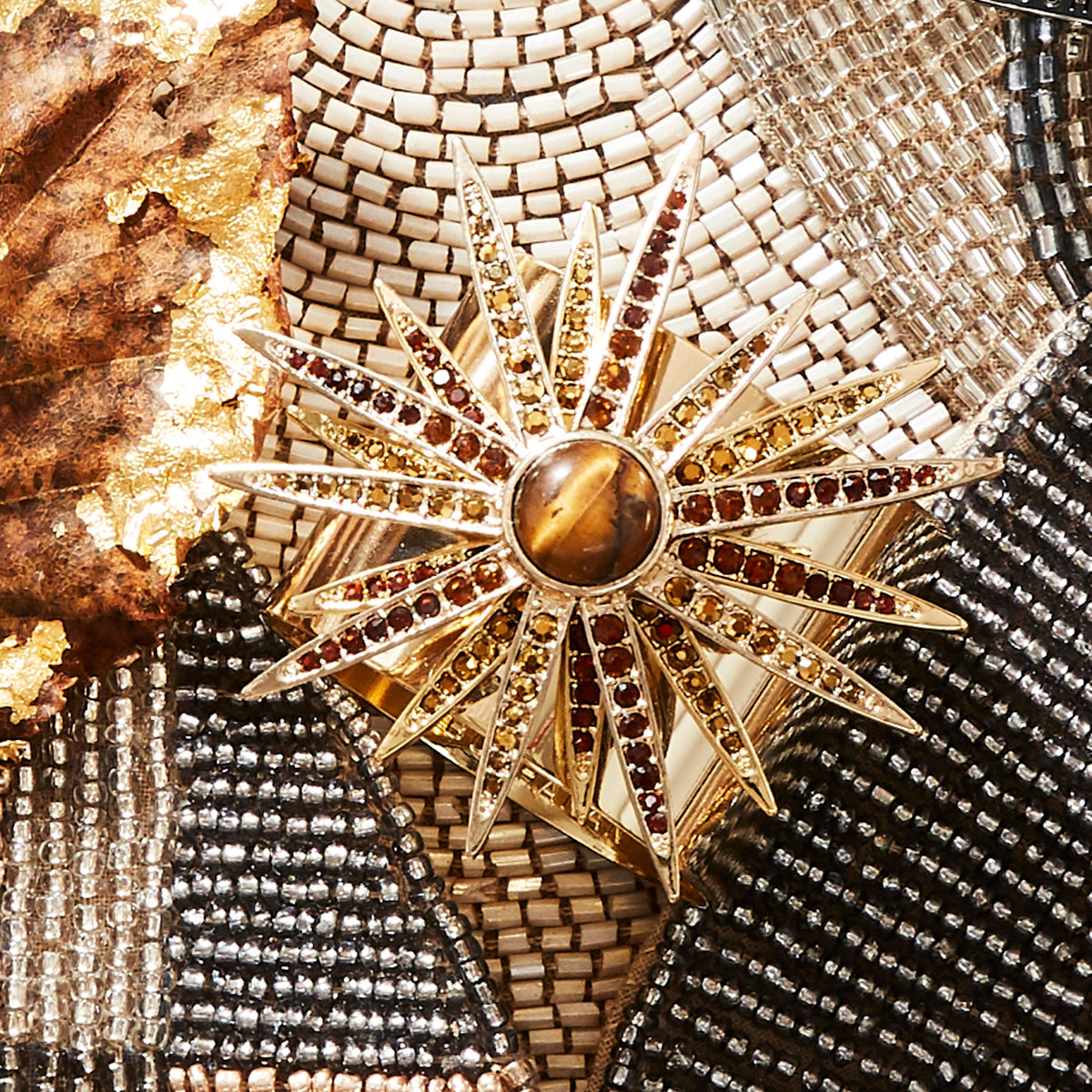 Starburst Napkin Rings – Topaz (Set of 2)