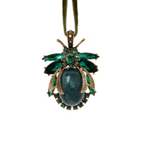 Vintage Bug Hanging Ornament, Emerald