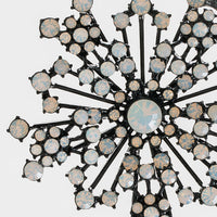 Sparkle Snowflake Ornament, Black with Opal