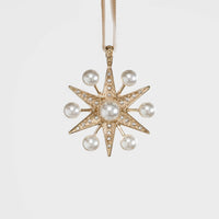 Sputnik Pearl Star Hanging Ornament