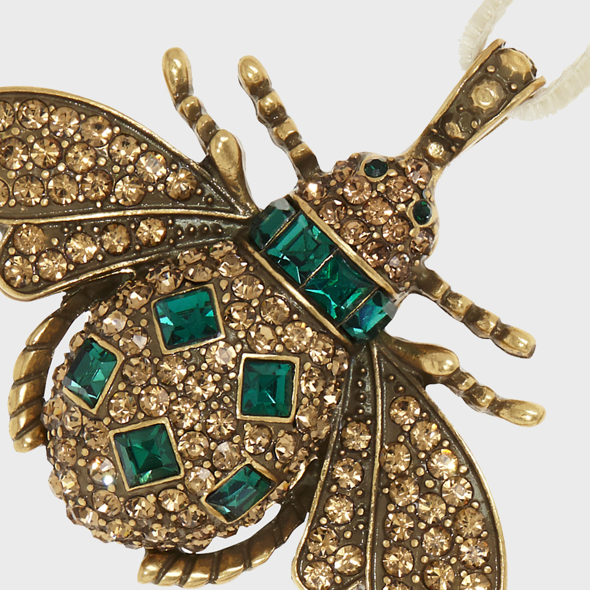 Jeweled Insect Hanging Ornament, Ruby and Emerald
