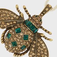 Jeweled Insect Hanging Ornament, Ruby and Emerald