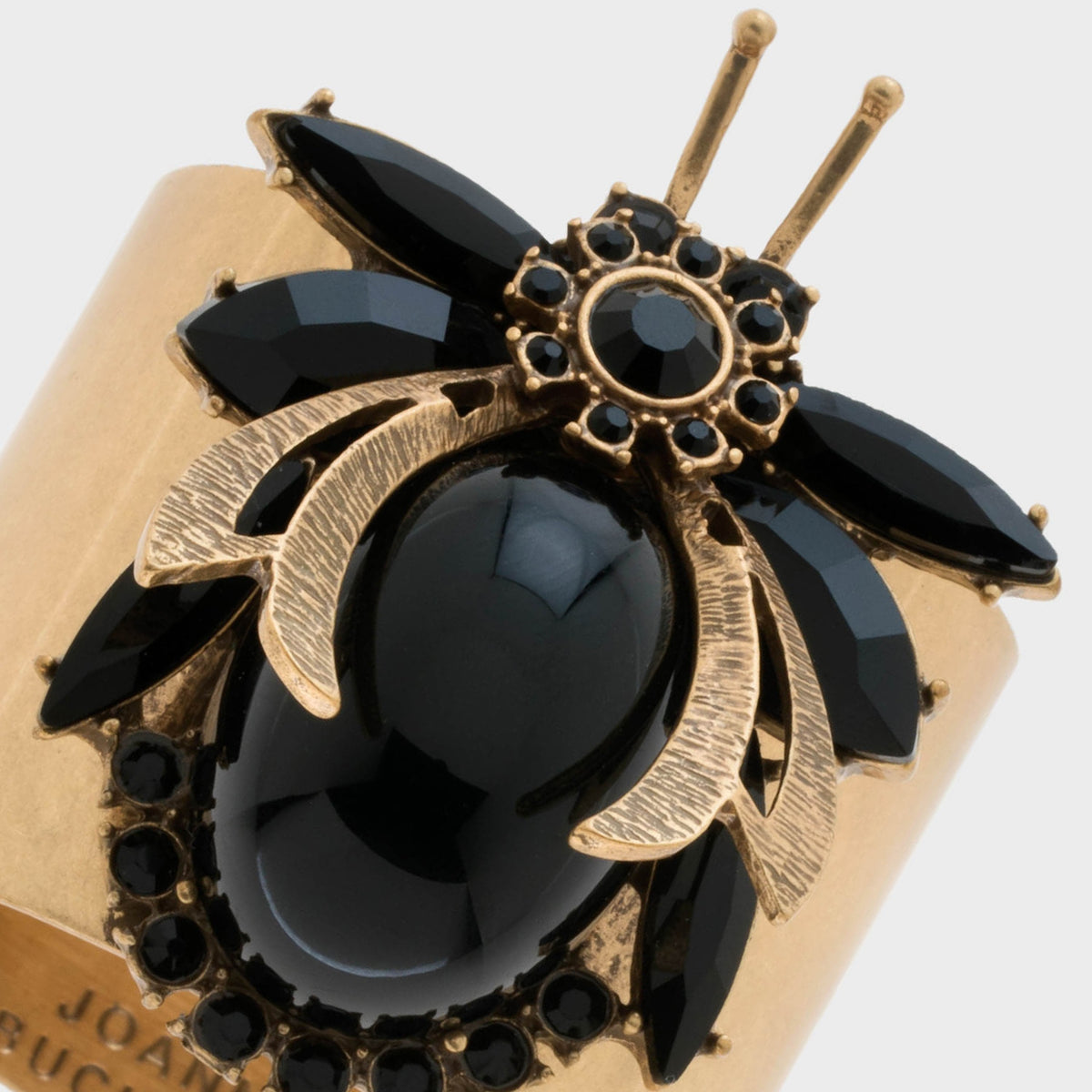 Vintage Bug Napkin Rings – Black (Set of 2)