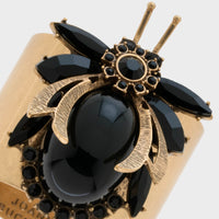 Vintage Bug Napkin Rings – Black (Set of 2)