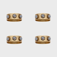 Cabochon Napkin Rings – Agate (Set of 4)