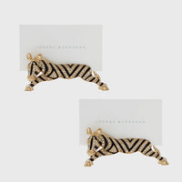 Zebra Placecard Holders – Set of 2