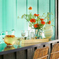 Stripey Bee Metal Straws – Set of 4