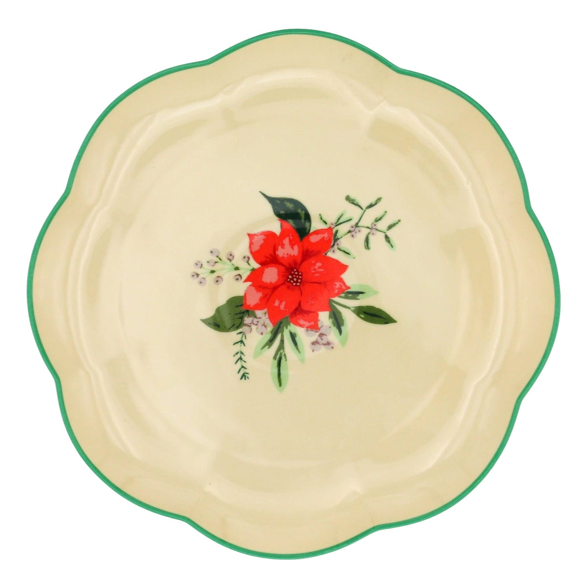 Fabled Flora Scalloped Dinner Plate - Set of 4