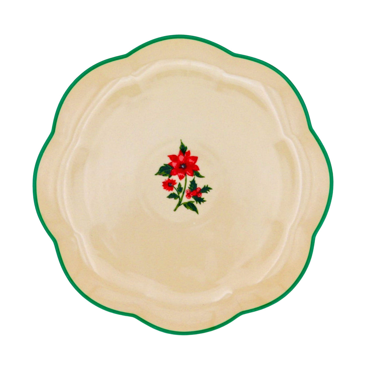 Fabled Flora Scalloped Starter Plate - Set of 4