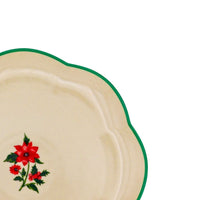 Fabled Flora Scalloped Starter Plate - Set of 4