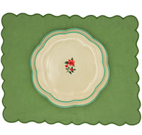 Fabled Flora Scalloped Starter Plate - Set of 4