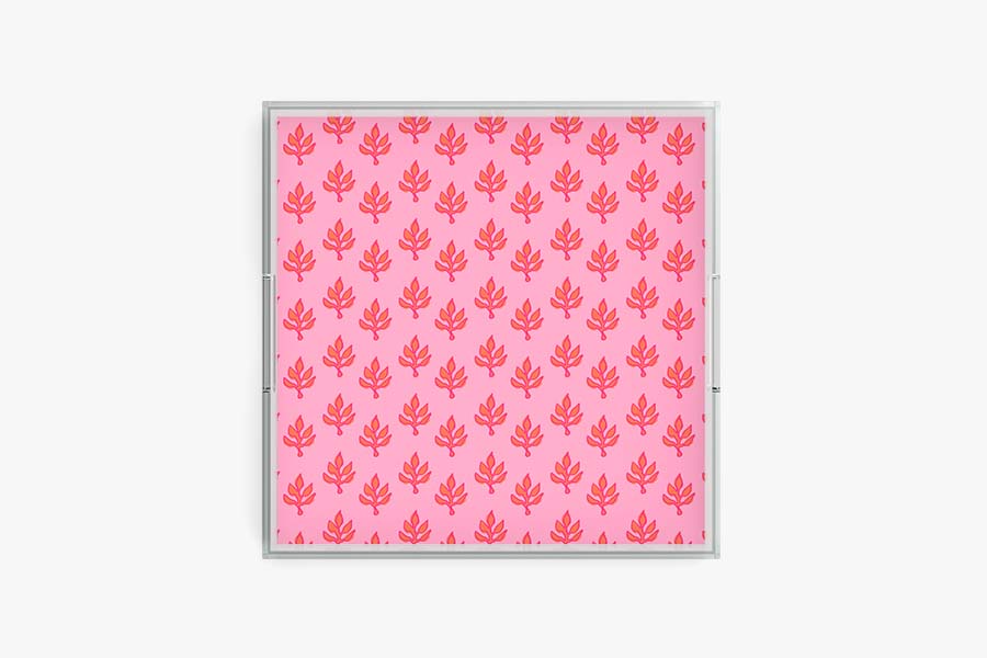 Flora Acrylic Tray (Various Colors and Sizes)