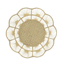 Petal Perfection Handwoven Iraca Placemat