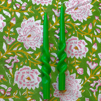 Forest Fern Twisted Candle - Pack of 2