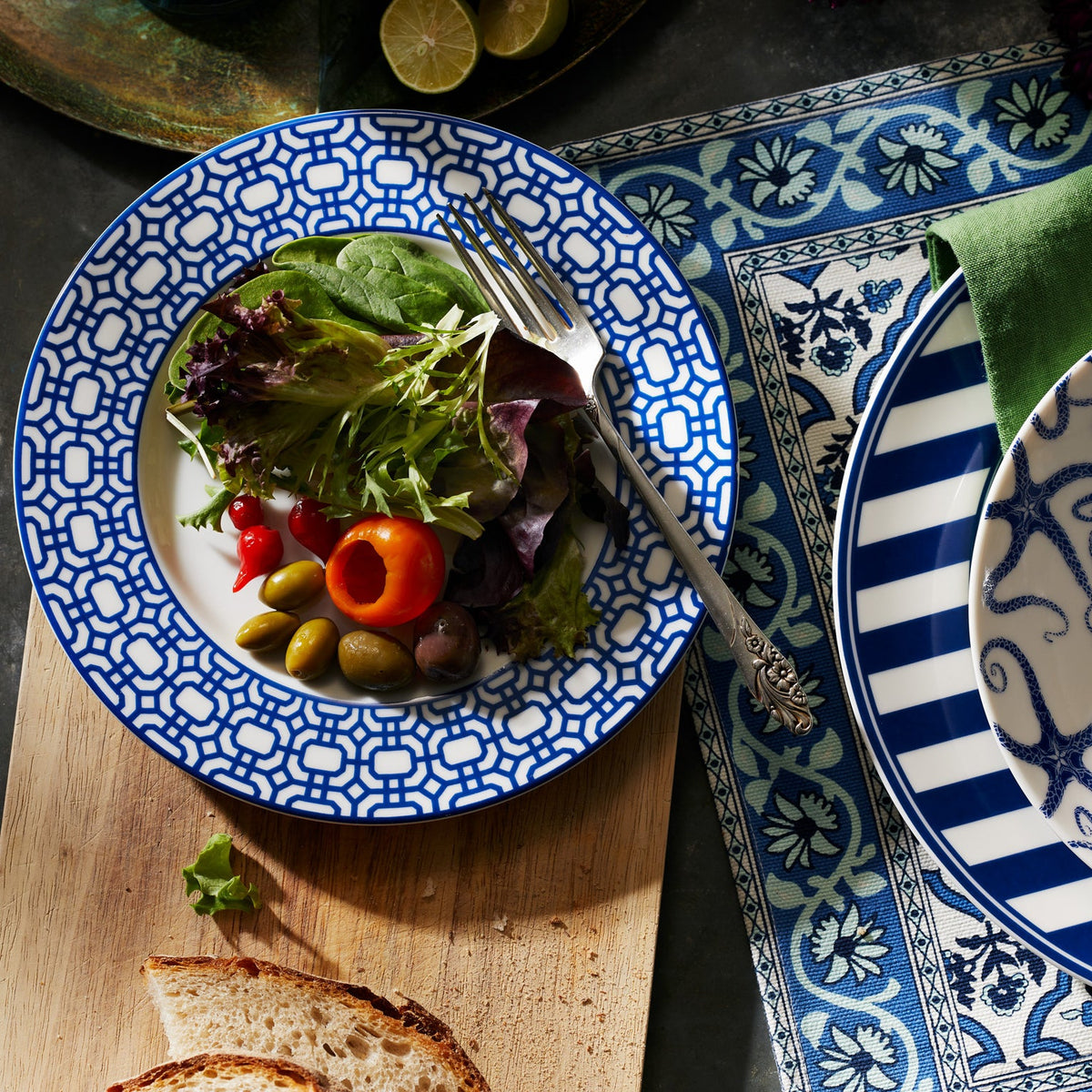 Newport Garden Gate Rimmed Salad Plate