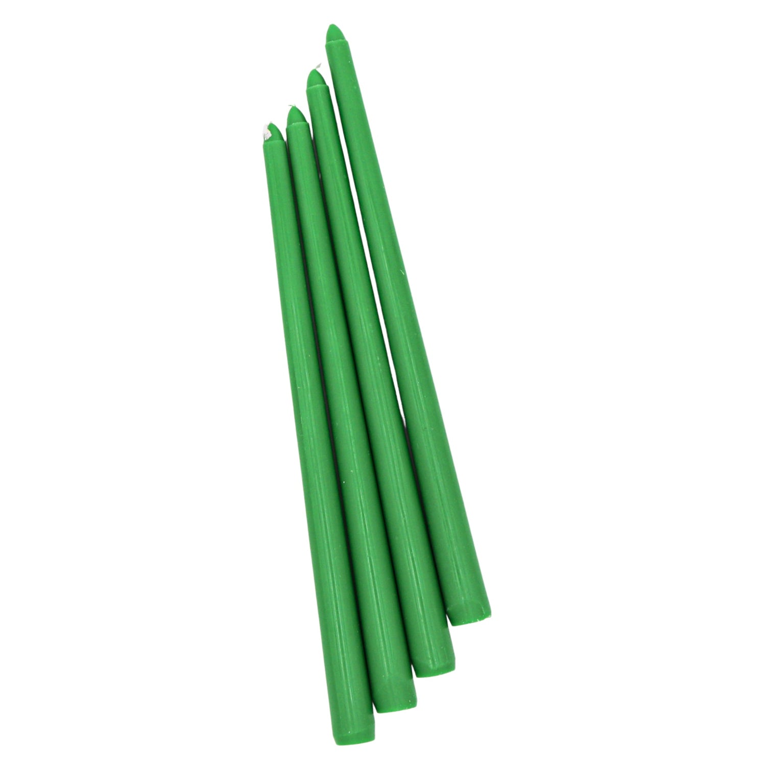 24 Extra Tall Grass Green Taper Candle - 6 Packs of 4