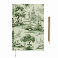 Green Toile Hydrangea Journal