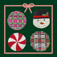 Preppy Plaid Holiday Placemat - Single
