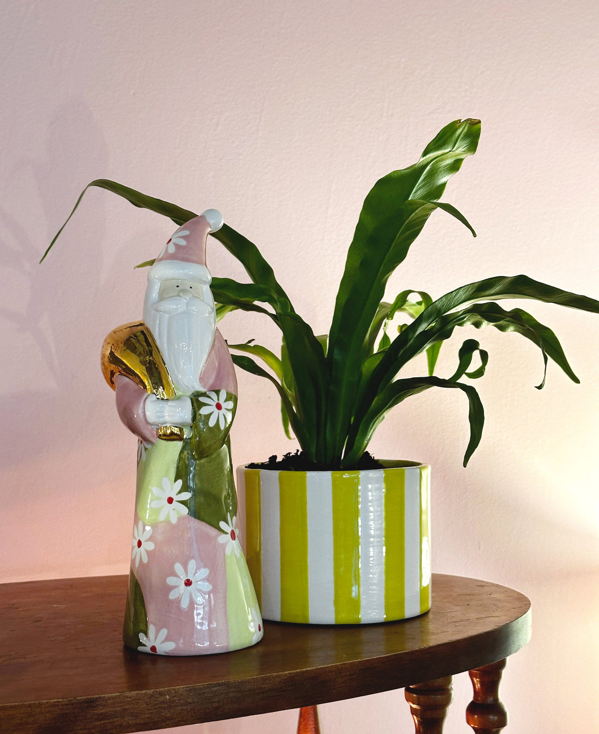 Big Top Stripes Handpoured Candle & Vase (Various Sizes & Colors)