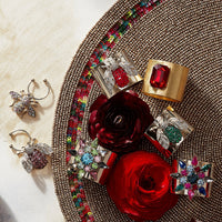 Sparkle Bee Napkin Rings – Ruby (Set of 2)
