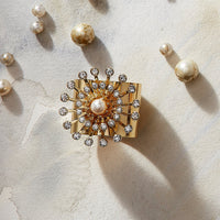 Pearl Star Napkin Rings – Set of 2