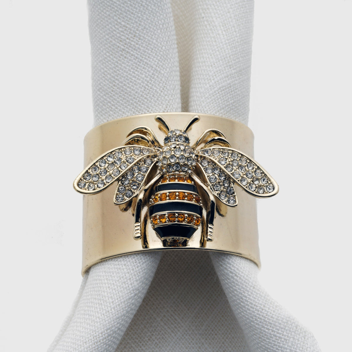 Stripey Bee Napkin Rings (Set of 2)