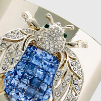 Sparkle Bee Napkin Rings – Blue (Set of 2)