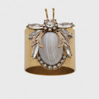 Vintage Bug Napkin Rings – Grey Agate (Set of 2)