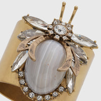 Vintage Bug Napkin Rings – Grey Agate (Set of 2)