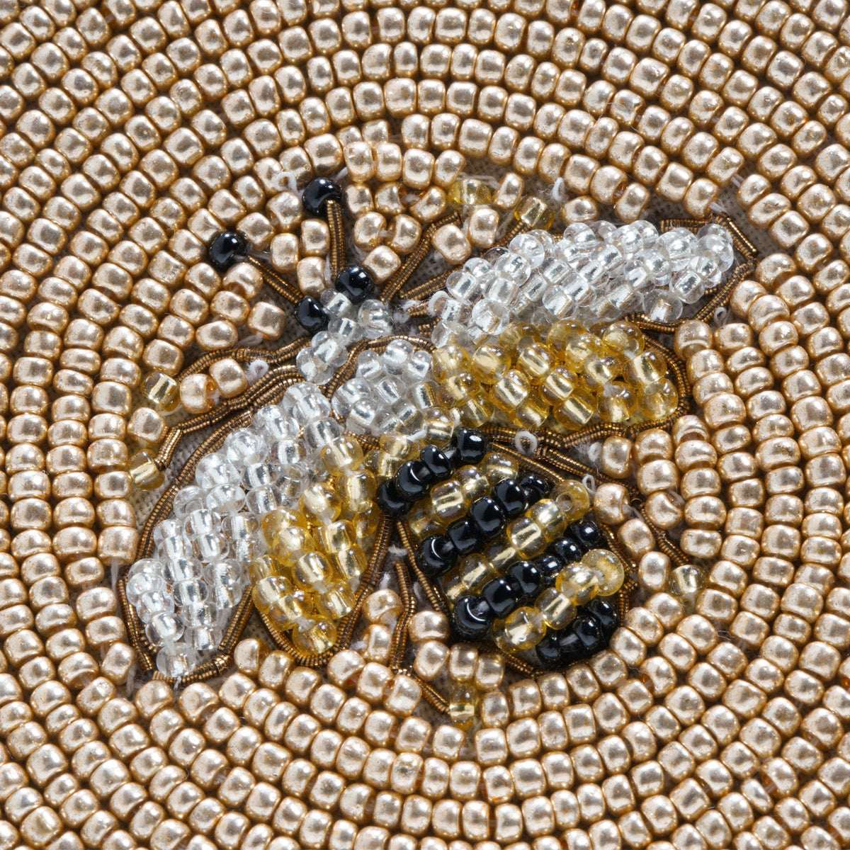 Stripey Bee Coasters – Set of 4