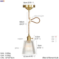 Nordic Glass and Gold Pendant Light (3 Styles)