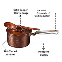 Copper Saucepan 1.5 quart and 2.5 quart