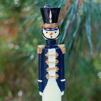 Handpainted Navy Blue Royal Guard Candle - Pack of 2