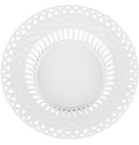 White Pierced Pedestal Bowl (2 Sizes)
