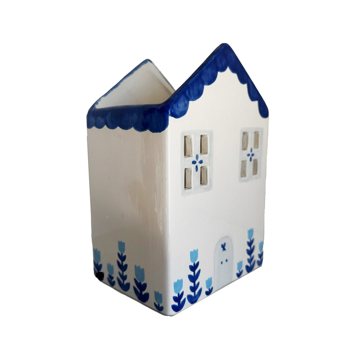 Tulip Fever Scalloped House Vase/Container (3 Colors)
