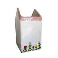 Tulip Fever Scalloped House Vase/Container (3 Colors)