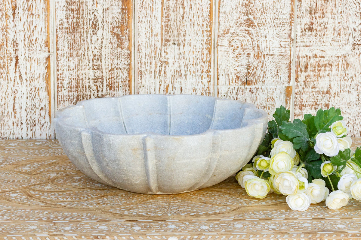 Alvina Large Indian Mandala Marble Bowl