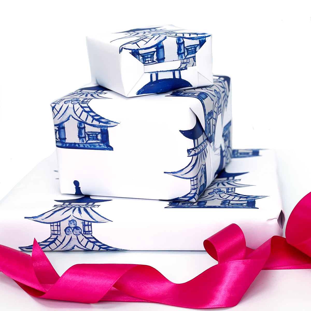 Chinoiserie Gift Wrap  (Sold as Set w/ Gift Tags or Separately)