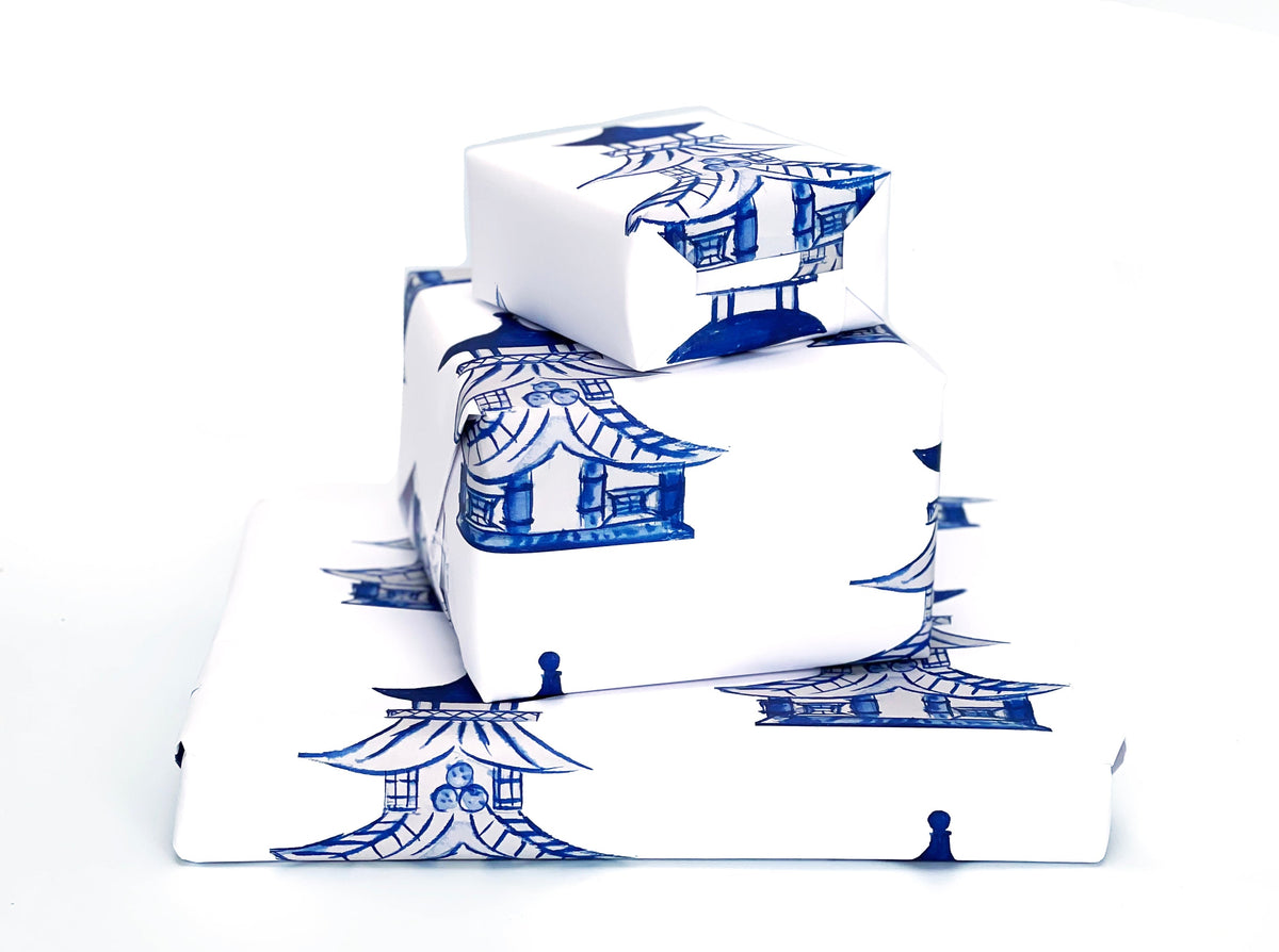 Chinoiserie Gift Wrap  (Sold as Set w/ Gift Tags or Separately)