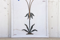 Precious Botanical Inlay Marble Panel