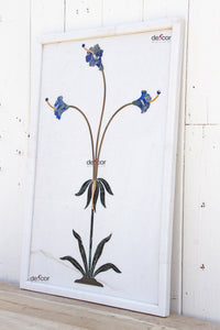 Precious Botanical Inlay Marble Panel