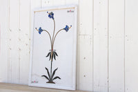 Precious Botanical Inlay Marble Panel